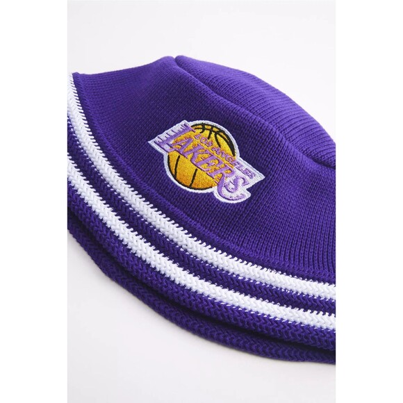 Mitchell & Ness Los Angeles Lakers NBA Knucket Knit Bucket Hat - Picture 2 of 4